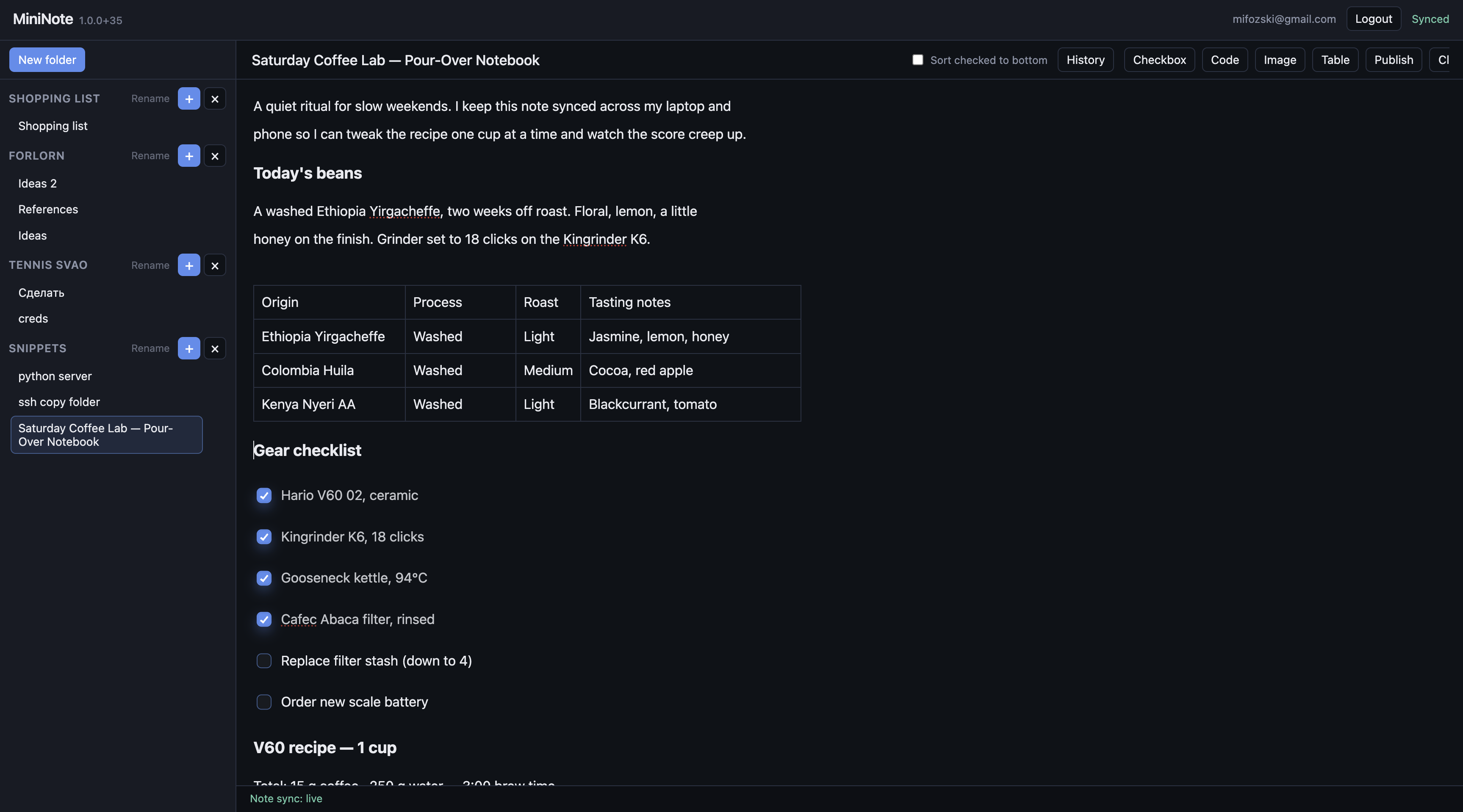 MiniNote - Real-time collaborative note-taking PWA with folders and rich-text editing