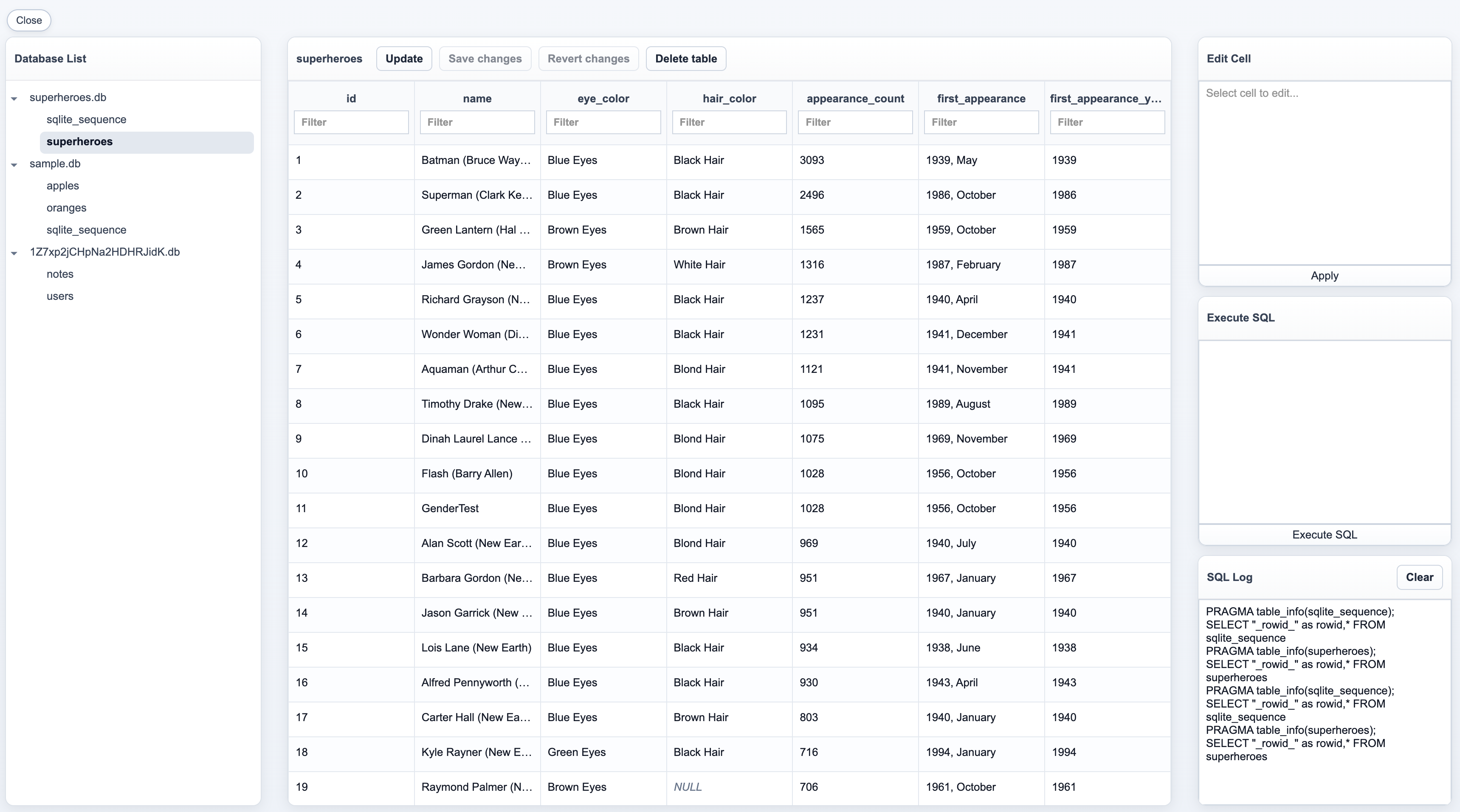 SQLite Wasm Viewer - Web-based SQLite browser for OPFS databases